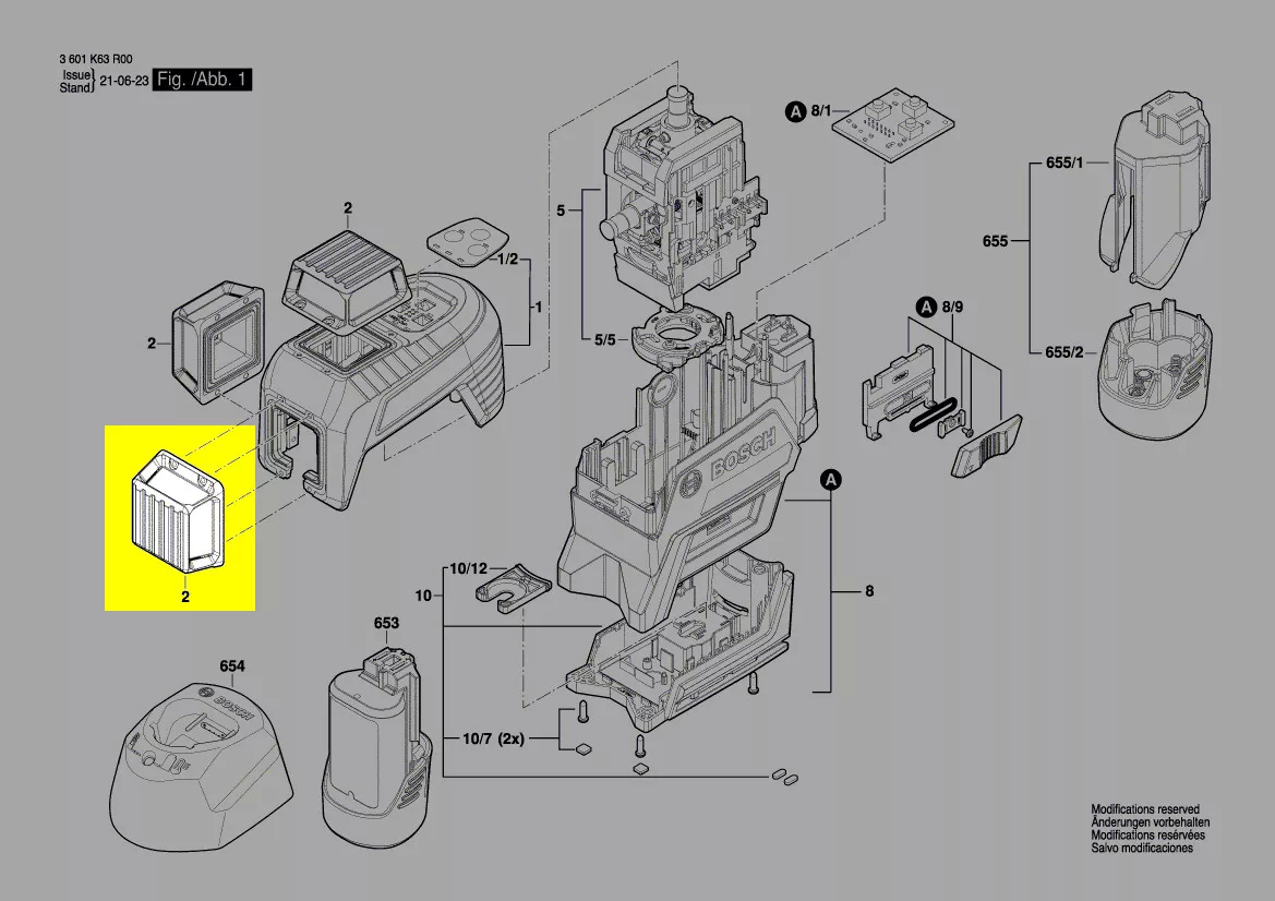 Verrine réf. 1 600 A00 NN4 Bosch